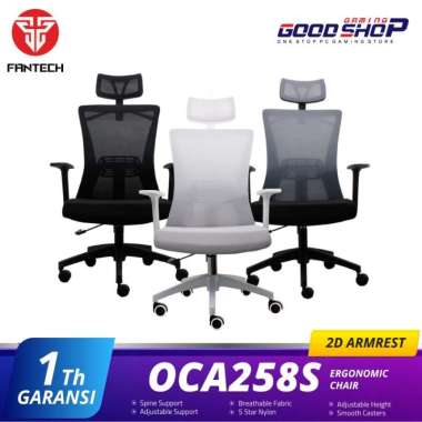Fantech OCA258s / OC-A258s Kursi Kerja Kantor Premium Office Chair OC A258s GREY
