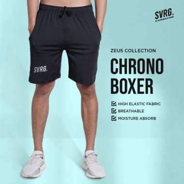 Svarga Chrono Short Pants - Celana Pendek Olahraga Pria - Running Gym L