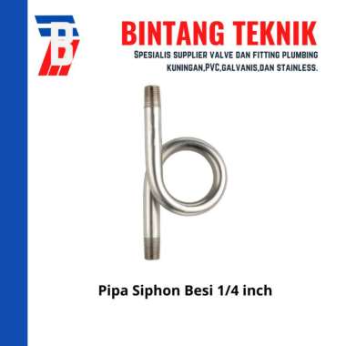Pipa Siphon Besi 1/4 inch PVC