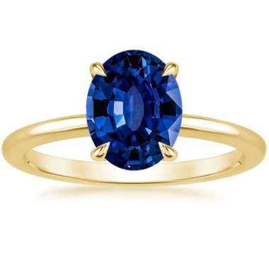 1901 Jewelry Cincin Berlian Safir / Sapphire Lapis Emas Semua Ukuran