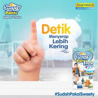 Popok Bayi Sweety Silver Pants XXL 36 pcs Tipe Celana