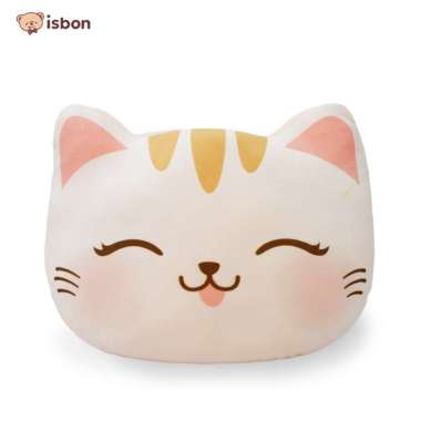 Boneka Bantal Kepala Karakter Kucing Kat Wajah Lucu Bahan Premium By Istana Boneka