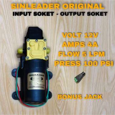 DINAMO POMPA DC 12V SINLEADER 100 PSI 5LPM / DINAMO POMPA SPRAYER SOKET-SOKET