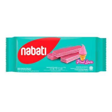 NABATI WAFER KRIM RASA PINK LAVA 130GR