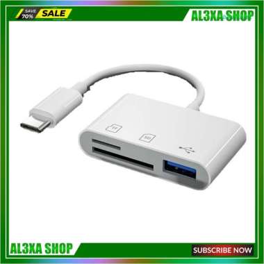 Btm Adapter Memory Card Reader Usb 2.0 Tipe-C Otg Portable-
