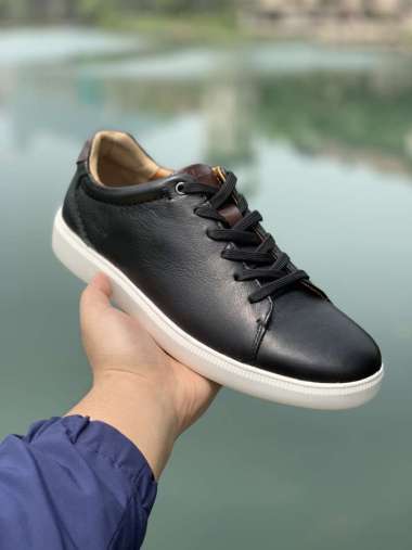 clark leather sneakers