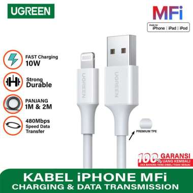 Ugreen Kabel Data iPhone Fast Charging Cable USB Lightning Mfi US155 2 Meter