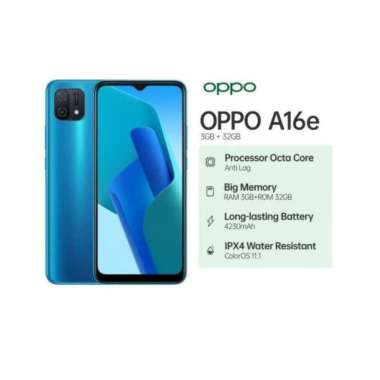 Oppo A16E Ram 3 Rom 32GB Biru
