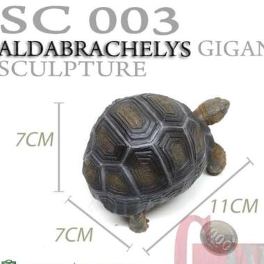 Replika patung pajangan tortoise Stigmochelys Pardalis kura kura darat ALDABRA