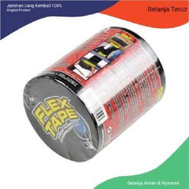 Lakban/perekat/lem/Flex Tape Isolasi Karet Tahan Air 10 Cm - Hitam