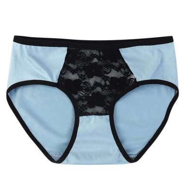 ONE-P130 Celana Dalam List Hitam Renda Bunga / Undies Wanita Import Motif Polos / Kolor Wanita Dewas