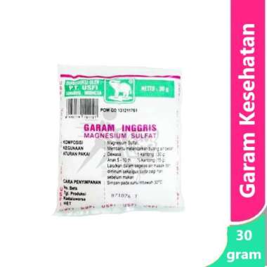Garam Inggris Cap Gajah 30 gram - garam kesehatan magnesium sulfat