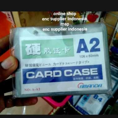 ENC - plastik card case A2 amanda / id card A2 amanda per pcs