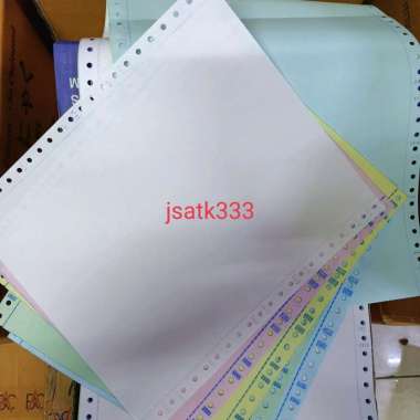 Continuous Form Paper Print 9,5 x 11 Ukuran A4 Full / A4 Bagi 2 5 Ply A4 Full