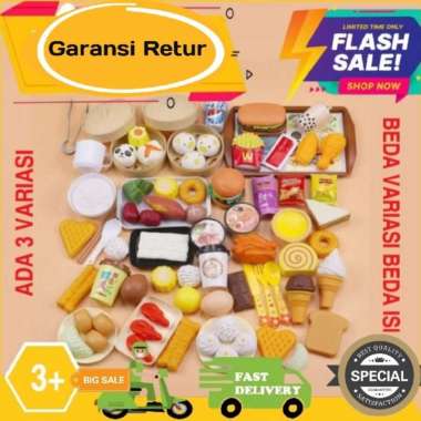 MAINAN ANAK ANAK PEREMPUAN USIA 3-5Th MAIN MASAK KUE KUE LUCU DAN SERU 72 pcs