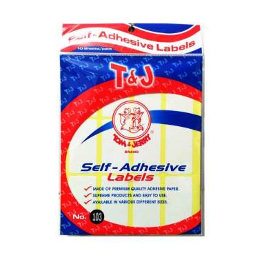 TOM & JERRY - LABEL NAMA STIKER NO. 103 PUTIH