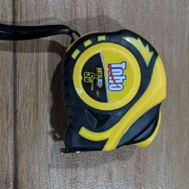 Meteran Karet Roll 5M Alat Ukur 5 Meter Auto Lock Meteran Tukang TOHO