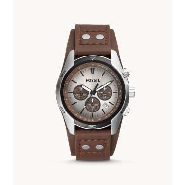Fossil Coachman Chronograph Brown Leather CH2565 Original Jam Tangan Pria