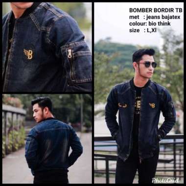 Jaket Jeans Pria || Jaket Jeans Bomber Brand The Bery 100% Original Product || Jaket Jeans Bomber Lo