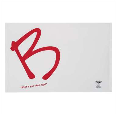 TOMEX Map Plastik Kancing Motif Opaque Folio (F4) / Smart Pocket / Map Dokumen Isi 6 Pcs BLOOD TYPE 