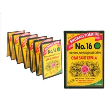 PUYER BINTANG TOEDJOE 1 RENCENG @ 12 SACHET | Serbuk Sakit Kepala