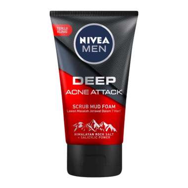 Promo Harga Nivea Men Facial Foam Deep Acne Attack 100 ml - Blibli