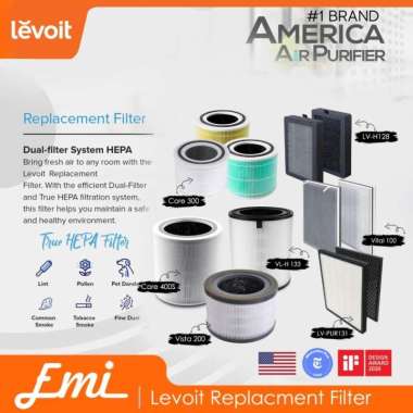 Spare Part Levoit Replacement HEPA Filter H13 for All Type Levoit Core 400s Biru