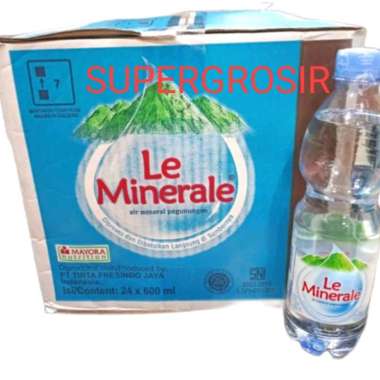 LE MINERALE 600 ML 600ML KARTON DUS / AIR MINUM LE MINERALE 600ML KARTONAN 1DUS