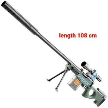 mainan replika pistol awm peluru busa soft bullet bolt shell magazine AWM BUSA