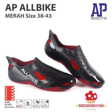Sepatu Bikers AP BOOTS AP ALLBIKE MERAH SEPEDA FASHION SEHARI-HARI 45