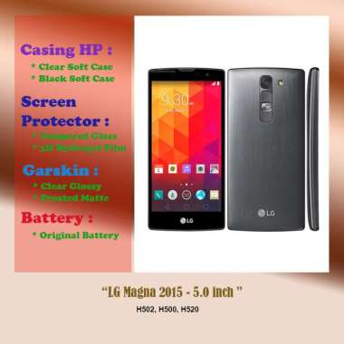 LG Magna 2015 - 5.0 inch - Case - Screen Protector - Battery - Dll Hydrogel