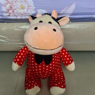 boneka sapi lucu Multicolor