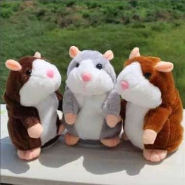 Boneka Hamster Bisa Menirukan Suara Kita / Boneka Talking Hamster Toy Multicolor