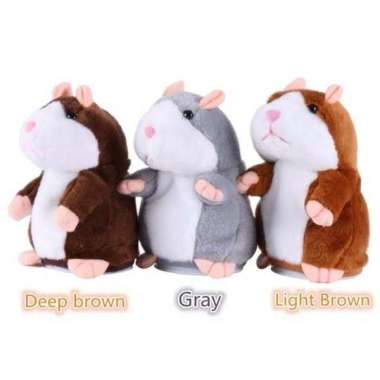BONEKA HAMSTER LUCU BISA BICARA / TALKING HAMSTER / MAINAN Multicolor