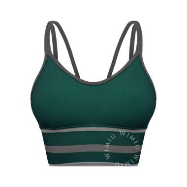 Wimiu Bh Sport Bra Wanita Sport BH Sport Busa Tipis 100078 Green