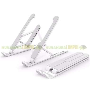 Stand Holder HP Tablet Lipat Kecil Dudukan HP Tablet Portable Praktis Putih