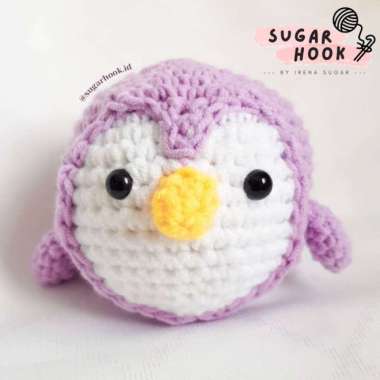 DIY Crochet Penguin Kit | Amigurumi Boneka Rajut Premium @sugarhook.id Multicolor