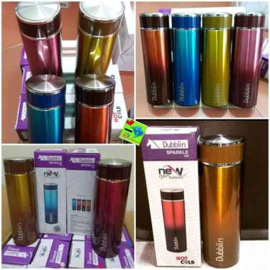 Tumbler Dubblin Sparkle 400ml Stainless Steel Termos Air Panas & Dingin