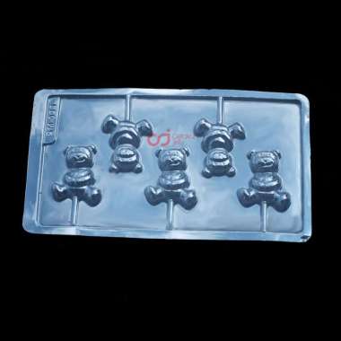 Cetakan Jelly Cetakan Coklat Karakter Beruang Lolipop Plastik