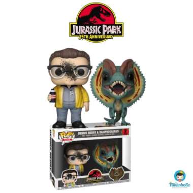 Funko POP! Jurassic Park - Dennis Nedry (Venom) & Dilophosaurus 2-Pack