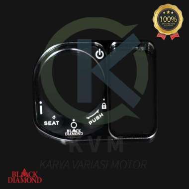 Tutup Cover Kunci Keyless Honda PCX-150 & ADV-150 Black Diamond CNC 3M Hitam