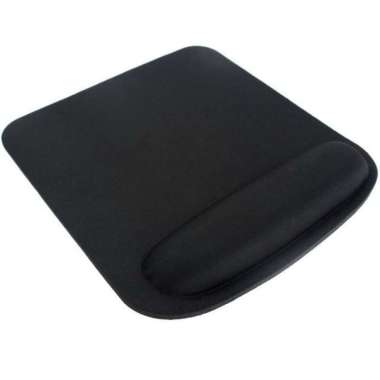 Keyboard Wrist Pad Bantalan Tangan Memory Foam Mouse Pad Gel Square - Mouse Pad SQ, Hitam Mouse Pad 