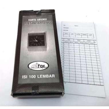Kartu Absen Amano merk FOX isi 100 lembar