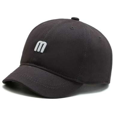 Baseball cap : "M" DUCK CAP - Topi baseball topi pria topi wanita SHORT BRIM CAP One Size GRAY