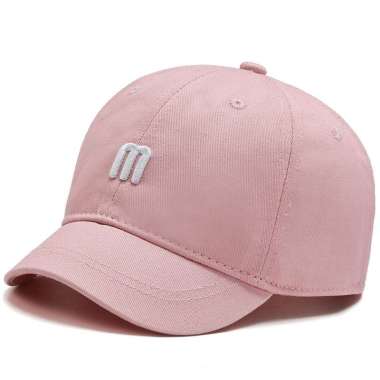 Baseball cap : "M" DUCK CAP - Topi baseball topi pria topi wanita SHORT BRIM CAP One Size PINK