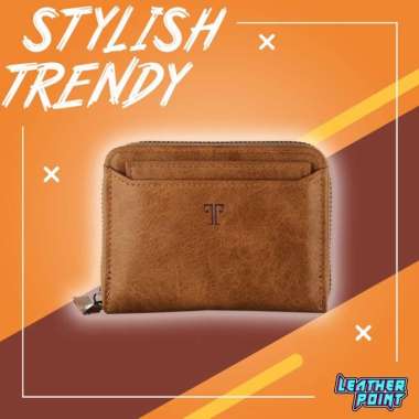 TROY HORO & AVERO - Dompet Kulit Pria Cowok Wanita Cewek Ori Import Avero - Coklat