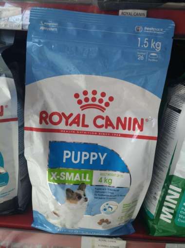 Royal canin xsmall puppy dog food 1.5kg