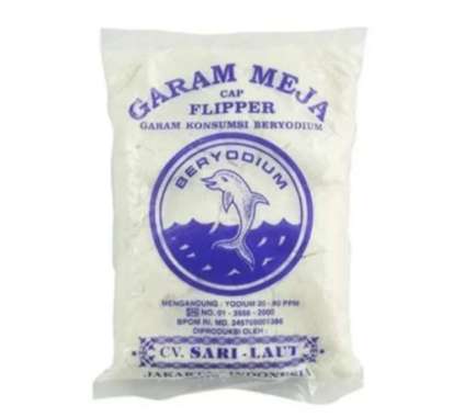 Garam Meja Flipper isi 10 / Garam Meja Halus isi 10 pak / Garam Halus