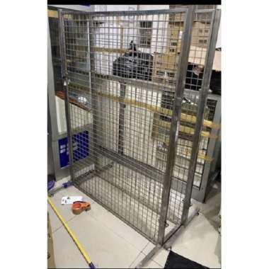 Rak Display Toko Ram Besi 150X100 Rak Jaring Tebal Kuat Kokoh Siap Pakai