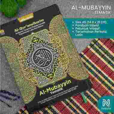 Al Quran Al Mubayyin Tematik A5 - Alquran Sedang Per Kata Mushaf Al-Quran Belajar Terjemah Tema Berwarna Terpisah Al Qosbah Nuzula Hijau